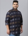 Shop Men's Blue Checks Stylish Full Sleeve Casual Shirt-Full