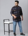 Shop Men's Blue Checks Stylish Full Sleeve Casual Shirt