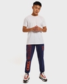 Shop Men's Blue Chill Weekend Typography Joggers-Full