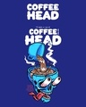 Shop Men's Blue Coffee Head Graphic Printed T-shirt