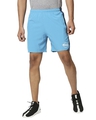 Shop Men's Blue Color Block Casual Shorts-Front
