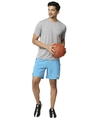 Shop Men's Blue Color Block Casual Shorts
