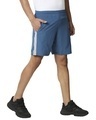 Shop Men's Blue Color Block Casual Shorts-Full