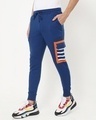 Shop Men's Blue Striped Pocket Joggers-Design