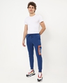 Shop Men's Blue Striped Pocket Joggers