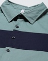 Shop Men's Blue Color Block Shirt-Full