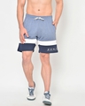Shop Men's Blue Color Block Shorts
