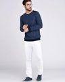 Shop Men's Blue Color Block Slim Fit T-shirt