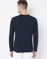 Shop Men's Blue Color Block Slim Fit T-shirt-Full