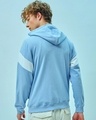 Shop Men's Blue Color Block Zipper Hoodies-Design