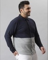 Shop Men's Blue Colorblocked Stylish Full Sleeve Casual Shirt-Full