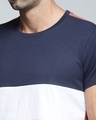Shop Men's Blue Colourblocked T-shirt-Full