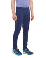 Shop Men's Blue Core Performance Slim Fit Track Pants-Full