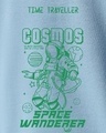 Shop Men's Blue Cosmos Graphic Printed Hoodies