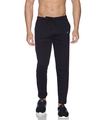 Shop Men's Blue Cotton Blend Track Pants-Front