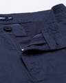 Shop Men's Blue Cotton Linen Shorts