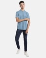 Shop Men's Blue Cotton Shirt