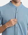 Shop Men's Blue Cotton Shirt