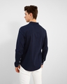 Shop Men's Blue Cotton Slim Fit Shirt-Design