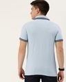 Shop Men's Blue Cotton Polo T-shirt-Design
