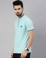 Shop Men's Blue Cotton T-shirt-Full