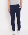 Shop Men's Blue Cotton Track Pants-Full
