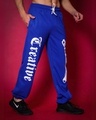 Shop Men's Blue Creative Typography Relaxed Fit Joggers-Design