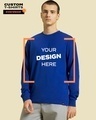 Shop Men's Blue Customizable Oversized T-shirt-Front