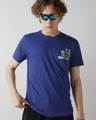 Shop Men's Blue Unsupervised Typography T-shirt-Front