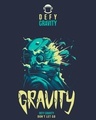 Shop Men's Blue Defy Gravity Graphic Printed Plus Size T-shirt