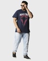 Shop Men's Blue Dementors Graphic Printed Plus Size T-shirt-Full