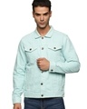 Shop Men's Blue Denim Jacket-Front