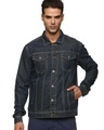 Shop Men's Blue Denim Jacket-Front