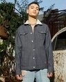 Shop Men's Blue Denim Jacket-Front