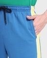 Shop Men's Blue Directoire Colorblock Shorts