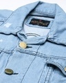 Shop Men's Blue Distress Slim Fit Denim Jacket