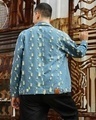 Shop Men's Blue Distressed Denim Jacket-Design