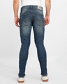 Shop Men's Blue Distressed Skinny Fit Jeans-Design