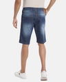 Shop Men's Blue Distressed Slim Fit Denim Shorts-Design
