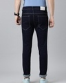 Shop Men's Blue Distressed Slim Fit Jeans-Full