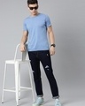 Shop Men's Blue Distressed Slim Fit Jeans