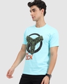 Shop Men's Blue Doc Ock Graphic Printed T-shirt-Full