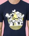 Shop Men's Blue Donald and Goofy Graphic Printed T-shirt-Full