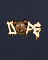Shop Men's Blue Dope Bear Graphic Printed Plus Size T-shirt-Full