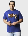 Shop Men's Blue Dope Bear Graphic Printed Plus Size T-shirt-Front