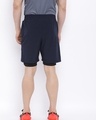 Shop Men's Blue Double Layered Sports Shorts-Full