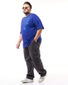 Shop Men's Blue Dream Air Graphic Printed Oversized Plus Size T-shirt-Full