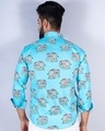 Shop Men's Blue Elephant Printed Relaxed Fit Shirt-Full