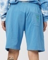Shop Men's Blue Embroidered Shorts