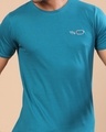 Shop Men's Blue Embroidered T-shirt